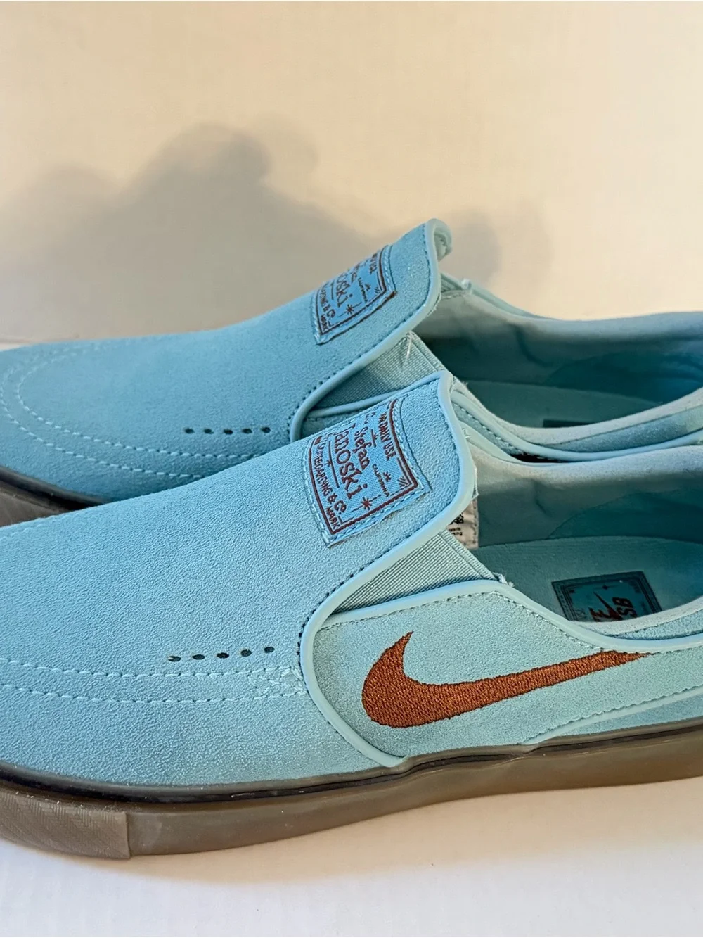 Rare New Nike Zoom Stefan Janoski+ Slip SB Denim Turquoise Men Size 6